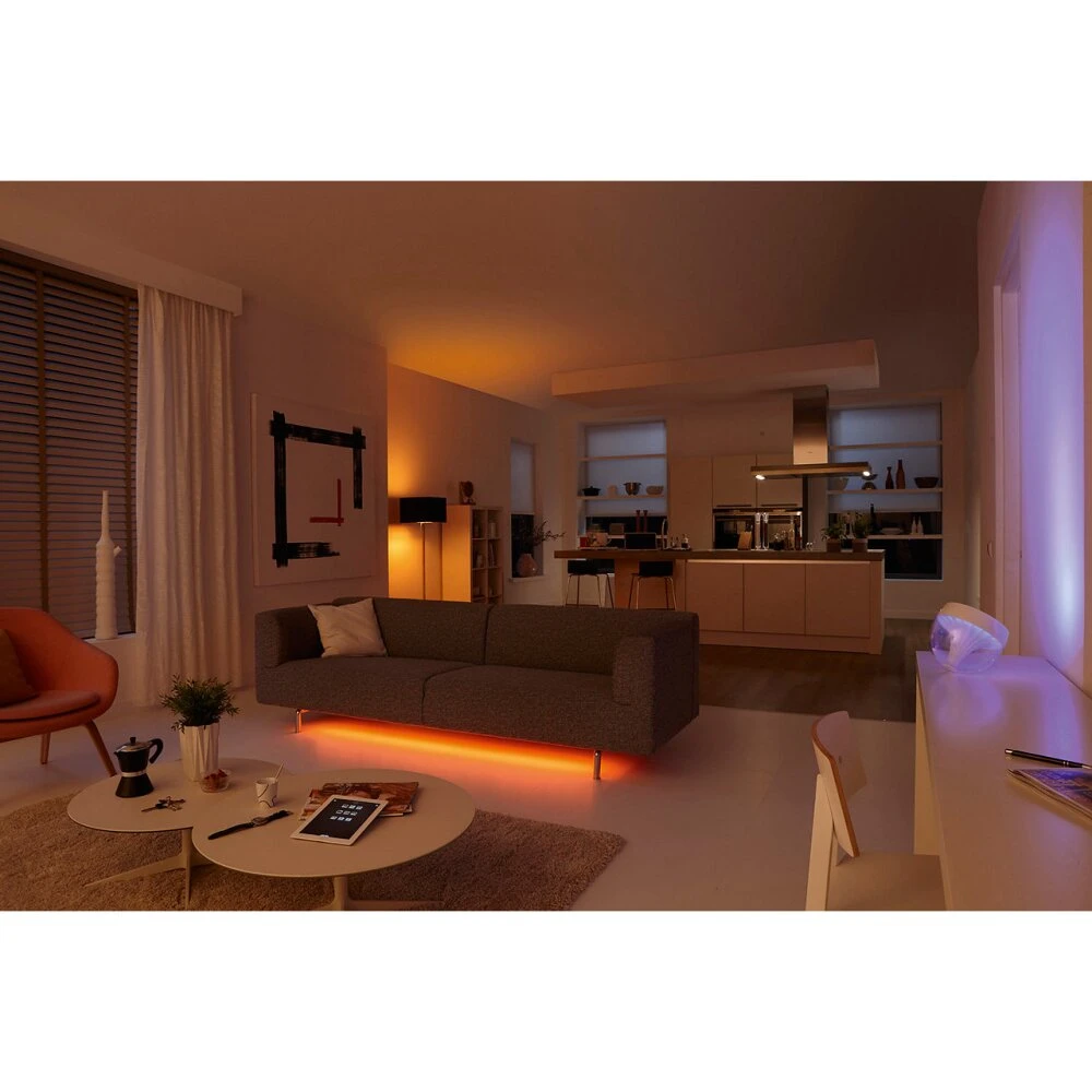 Philips Hue Ambiance White & Color Iris Tischleuchte LED Transparent, Klar, Weiß, 1-flammig, Farbwechsler 12 Philips Hue Ambiance White & Color Iris Tischleuchte LED Transparent, Klar, Weiß, 1-flammig, Farbwechsler – Bild 12