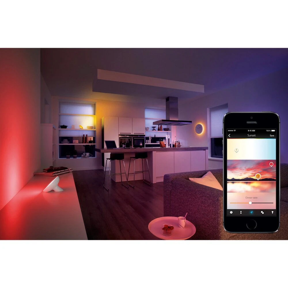 Philips Hue Ambiance White & Color Iris Tischleuchte LED Transparent, Klar, Weiß, 1-flammig, Farbwechsler 10 Philips Hue Ambiance White & Color Iris Tischleuchte LED Transparent, Klar, Weiß, 1-flammig, Farbwechsler – Bild 10