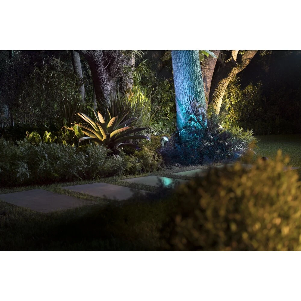 Philips Hue Ambiance White & Color Lily XL Outdoor Spot Erweiterung LED Schwarz, 1-flammig, Farbwechsler 2 Philips Hue Ambiance White & Color Lily XL Outdoor Spot Erweiterung LED Schwarz, 1-flammig, Farbwechsler – Bild 2