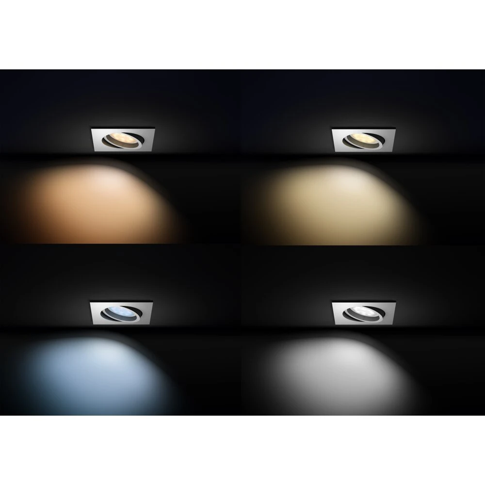 Philips Hue Ambiance White Milliskin Einbauspot Silber, 1-flammig 2 Philips Hue Ambiance White Milliskin Einbauspot Silber, 1-flammig – Bild 2