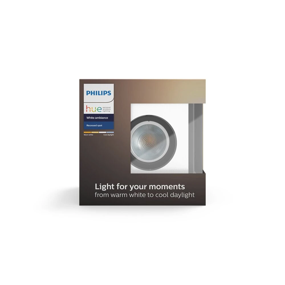 Philips Hue Ambiance White Milliskin Einbauspot Silber, 1-flammig 12 Philips Hue Ambiance White Milliskin Einbauspot Silber, 1-flammig – Bild 12