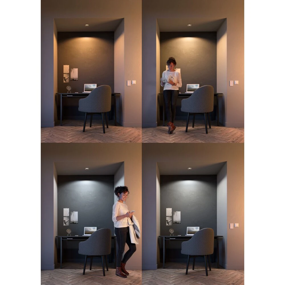 Philips Hue Ambiance White Milliskin Einbauspot Silber, 1-flammig 3 Philips Hue Ambiance White Milliskin Einbauspot Silber, 1-flammig – Bild 3