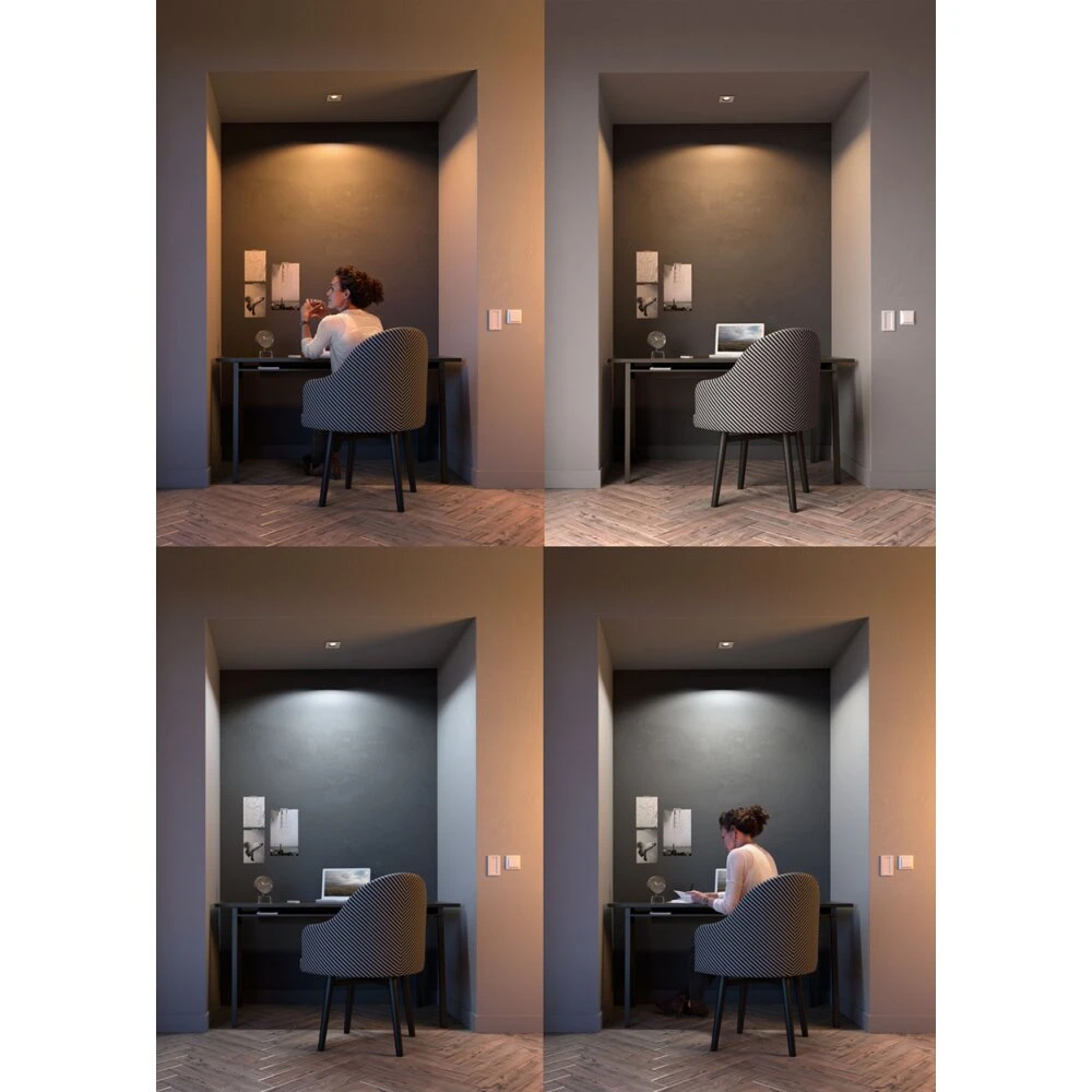 Philips Hue Ambiance White Milliskin Einbauspot Silber, 1-flammig 4 Philips Hue Ambiance White Milliskin Einbauspot Silber, 1-flammig – Bild 4