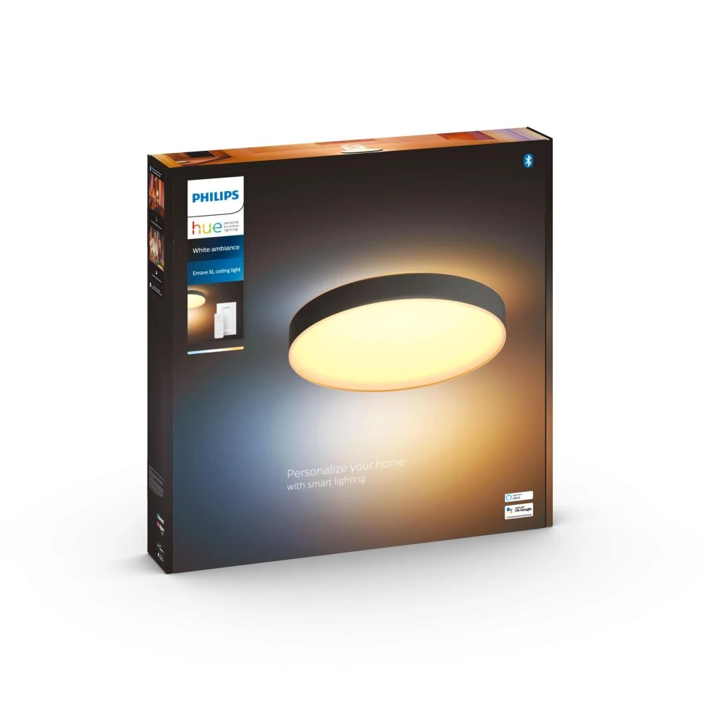 Philips Hue Enrave Deckenleuchte LED Schwarz, 1-flammig, Fernbedienung 8 Philips Hue Enrave Deckenleuchte LED Schwarz, 1-flammig, Fernbedienung – Bild 8
