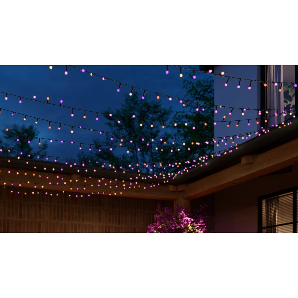 Philips Hue Festavia Lichterkette LED Schwarz, 500-flammig, Farbwechsler 2 Philips Hue Festavia Lichterkette LED Schwarz, 500-flammig, Farbwechsler – Bild 2