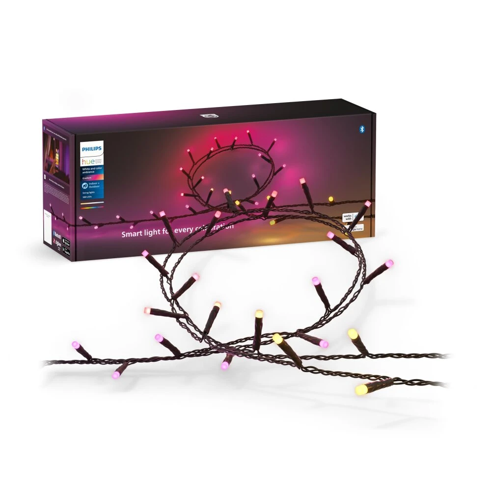 Philips Hue Festavia Lichterkette LED Schwarz, 500-flammig, Farbwechsler 5 Philips Hue Festavia Lichterkette LED Schwarz, 500-flammig, Farbwechsler – Bild 5