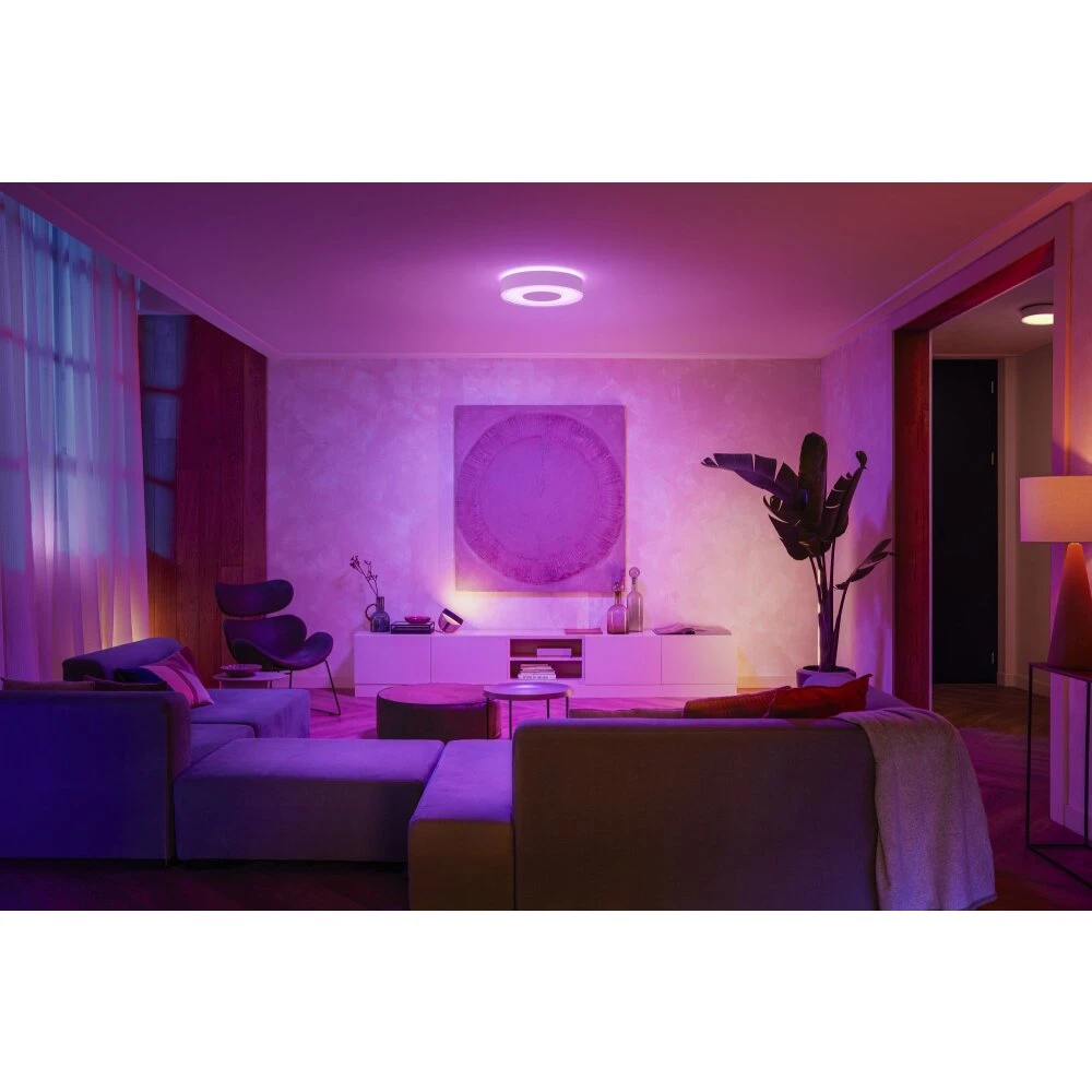 Philips Hue Infuse Deckenleuchte LED Weiß, 1-flammig, Farbwechsler 2 Philips Hue Infuse Deckenleuchte LED Weiß, 1-flammig, Farbwechsler – Bild 2