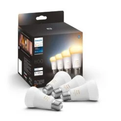 Philips Hue White Ambiance 4er Set LED E27 6 Watt 2200 - 6500 Kelvin 570 Lumen -LEDVANCE Verkäufe philips hue white ambiance 4er set led e27 6 watt 2200 6500 kelvin 570 lumen 8719514328280 2