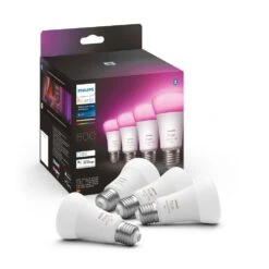 Philips Hue White & Col. Amb. 4er Set LED E27 6,5 Watt 2000 - 6500 Kelvin 570 Lumen -LEDVANCE Verkäufe philips hue white col amb 4er set led e27 6 5 watt 2000 6500 kelvin 570 lumen 8719514328402 2