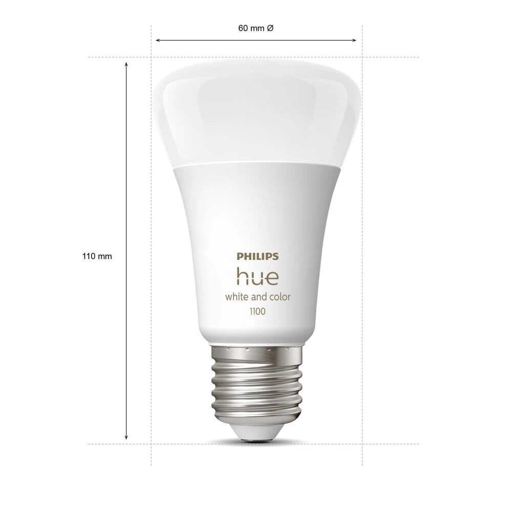 Philips Hue White & Col. Amb. LED E27 9 Watt 2000 - 6500 Kelvin 806 Lumen 4 Philips Hue White & Col. Amb. LED E27 9 Watt 2000 - 6500 Kelvin 806 Lumen – Bild 4