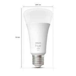 Philips Hue White LED E27 15,5 Watt 2200 - 6500 Kelvin 1100 Lumen -LEDVANCE Verkäufe philips hue white led e27 15 5 watt 2200 6500 kelvin 1100 lumen 8719514343320 3