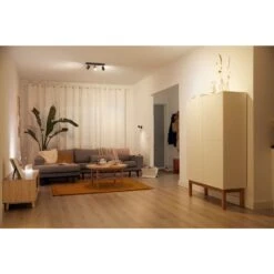 Philips WiZ IMAGEO Deckenleuchte LED Schwarz, 3-flammig