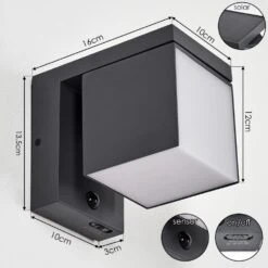 Pocilgas Außenwandleuchte LED Anthrazit, 1-flammig, Bewegungsmelder -LEDVANCE Verkäufe pocilgas aussenwandleuchte h3835456 3