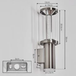 Popoyan Außenwandleuchte LED Nickel-Matt, 2-flammig 12 Popoyan Außenwandleuchte LED Nickel-Matt, 2-flammig -LEDVANCE Verkäufe popoyan aussenwandleuchte h3855799 3