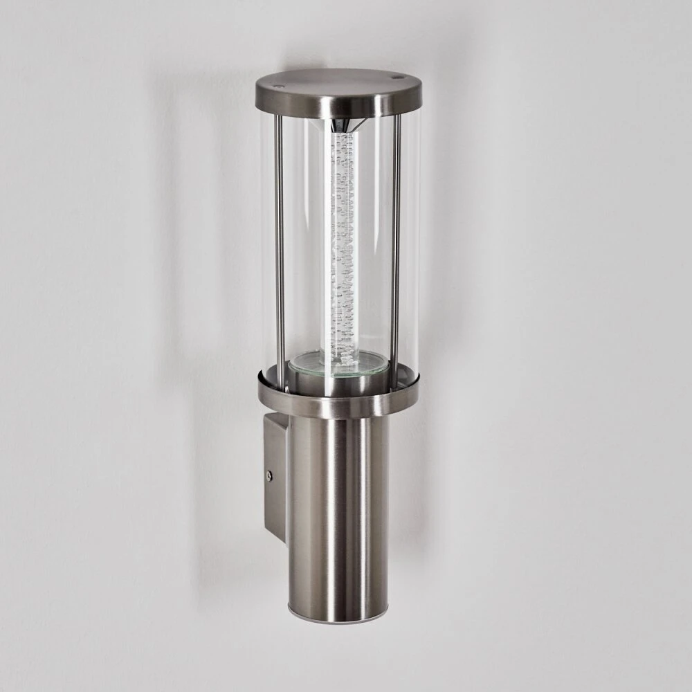 Popoyan Außenwandleuchte LED Nickel-Matt, 2-flammig 8 Popoyan Außenwandleuchte LED Nickel-Matt, 2-flammig – Bild 8