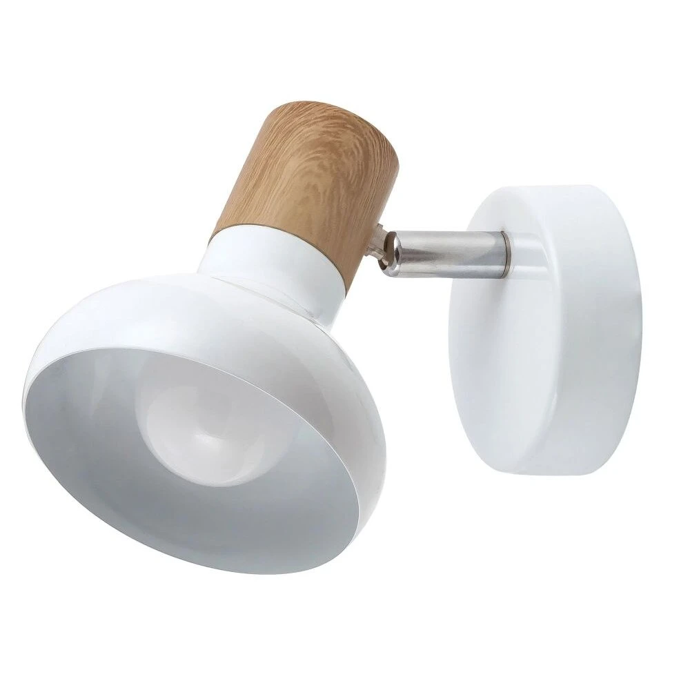 Rabalux Holly Wandleuchte Holz Dunkel, Weiß, 1-flammig 1 Rabalux Holly Wandleuchte Holz Dunkel, Weiß, 1-flammig