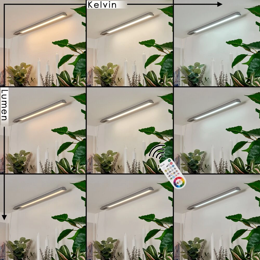 Raivo Unterbauleuchte LED Schwarz, Silber, 1-flammig, Fernbedienung, Farbwechsler 3 Raivo Unterbauleuchte LED Schwarz, Silber, 1-flammig, Fernbedienung, Farbwechsler – Bild 3