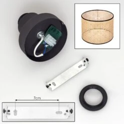 Ramila Deckenleuchte Glas 40 Cm Naturfarben, Schwarz, 1-flammig -LEDVANCE Verkäufe ramila deckenleuchte glas 40 cm h3943076 4