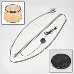 Ramila Stehleuchte 45 Cm Nickel-Matt, Schwarz, 1-flammig -LEDVANCE Verkäufe ramila stehleuchte 45 cm h3962794 4