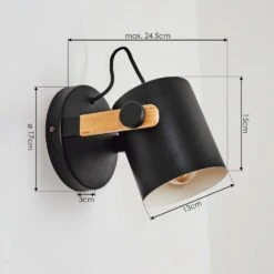 Rebbenas Wandleuchte Naturfarben, Schwarz, 1-flammig -LEDVANCE Verkäufe rebbenas wandleuchte h3546505 3