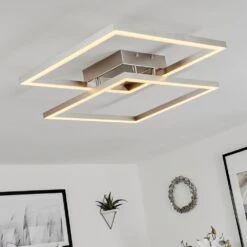 Relous Deckenleuchte LED Edelstahl, 2-flammig, Fernbedienung, Farbwechsler -LEDVANCE Verkäufe relous deckenleuchte h3672150 8