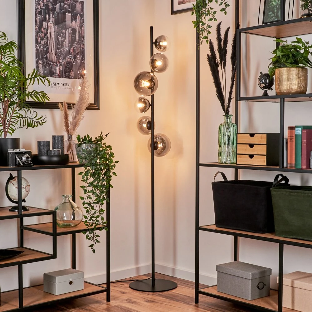 Remaisnil Stehleuchte Glas 10 Cm, 12 Cm, 15 Cm Klar, Rauchfarben, 6-flammig 13 Remaisnil Stehleuchte Glas 10 Cm, 12 Cm, 15 Cm Klar, Rauchfarben, 6-flammig – Bild 13