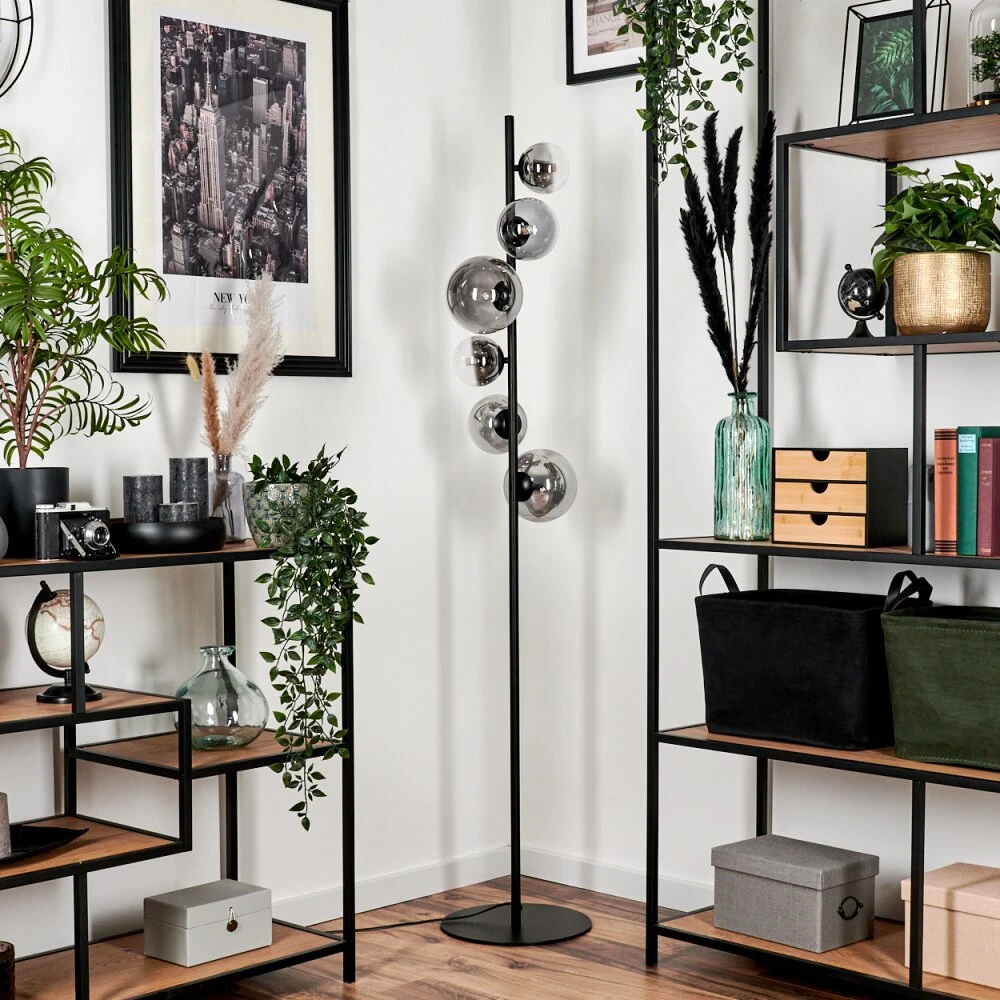 Remaisnil Stehleuchte Glas 10 Cm, 12 Cm, 15 Cm Klar, Rauchfarben, 6-flammig 10 Remaisnil Stehleuchte Glas 10 Cm, 12 Cm, 15 Cm Klar, Rauchfarben, 6-flammig – Bild 10