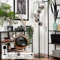 Remaisnil Stehleuchte Rauchfarben, 5-flammig -LEDVANCE Verkäufe remaisnil stehleuchte h3737224 3