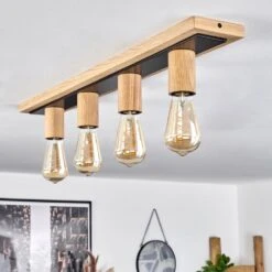 Represita Deckenleuchte Naturfarben, Schwarz, 4-flammig -LEDVANCE Verkäufe represita deckenleuchte h3697696 11