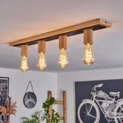 Represita Deckenleuchte Naturfarben, Schwarz, 4-flammig -LEDVANCE Verkäufe represita deckenleuchte h3697696 12