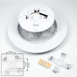 Riccione Deckenventilator LED Weiß, 1-flammig, Fernbedienung, Farbwechsler -LEDVANCE Verkäufe riccione deckenventilator h3428122 4
