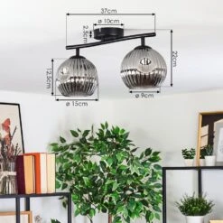 Ripoll Deckenleuchte Glas 15 Cm Rauchfarben, 2-flammig 14 Ripoll Deckenleuchte Glas 15 Cm Rauchfarben, 2-flammig -LEDVANCE Verkäufe ripoll deckenleuchte glas 15 cm h9025269 3