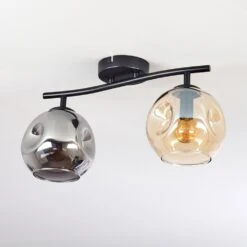 Ripoll Deckenleuchte Glas 15 Cm Bernsteinfarben, Rauchfarben, 2-flammig -LEDVANCE Verkäufe ripoll deckenleuchte glas 15 cm h9027393 6