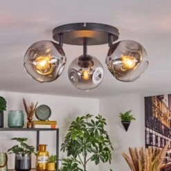 Ripoll Deckenleuchte Glas 15 Cm Chrom, Klar, Rauchfarben, 3-flammig -LEDVANCE Verkäufe ripoll deckenleuchte glas 15 cm h9036708 6