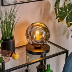 Ripoll Tischleuchte Glas 20cm Rauchfarben, 1-flammig 21 Ripoll Tischleuchte Glas 20cm Rauchfarben, 1-flammig -LEDVANCE Verkäufe ripoll tischleuchte glas 20cm h3781913 10