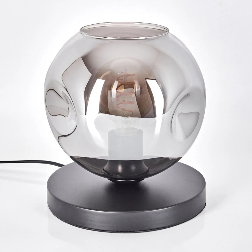 Ripoll Tischleuchte Glas 20cm Rauchfarben, 1-flammig 8 Ripoll Tischleuchte Glas 20cm Rauchfarben, 1-flammig – Bild 8