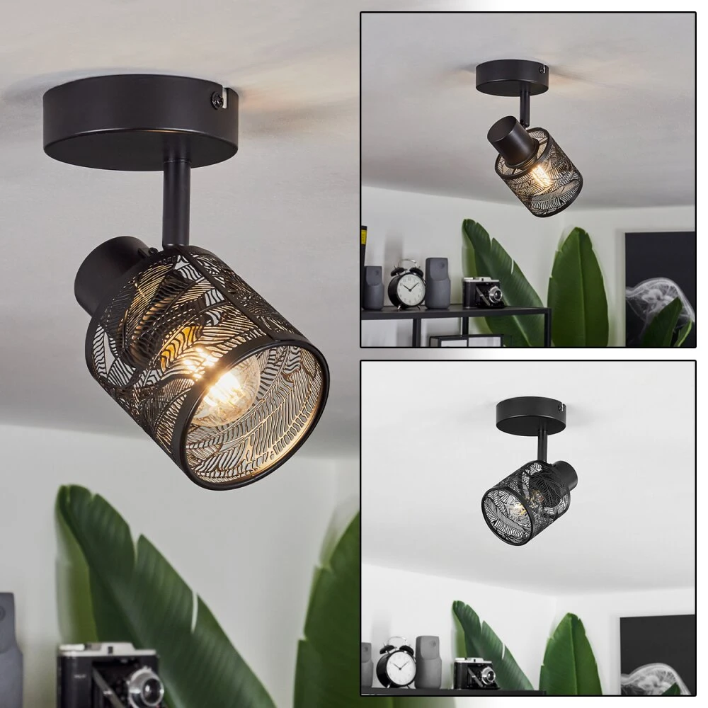 Roto Deckenleuchte Schwarz, 1-flammig 1 Roto Deckenleuchte Schwarz, 1-flammig