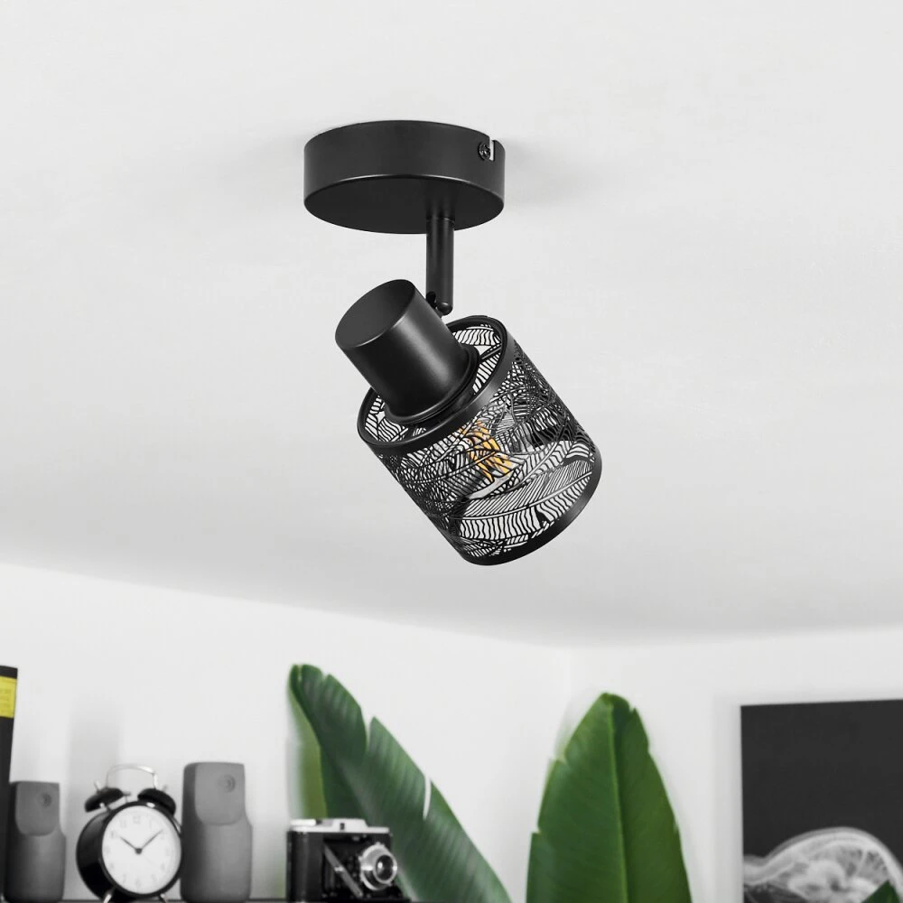 Roto Deckenleuchte Schwarz, 1-flammig 2 Roto Deckenleuchte Schwarz, 1-flammig – Bild 2