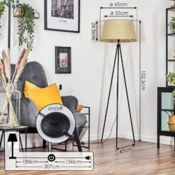 Sabadim Stehleuchte Beige, 1-flammig -LEDVANCE Verkäufe sabadim stehleuchte h3796634 3