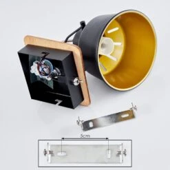 Safari Wandleuchte Chrom, Naturfarben, Schwarz, 1-flammig -LEDVANCE Verkäufe safari wandleuchte h3580974 4