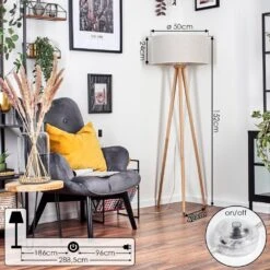 Saladillo Stehleuchte 50 Cm Holz Hell, Weiß, 1-flammig -LEDVANCE Verkäufe saladillo stehleuchte 50 cm h3935026 3