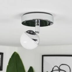 Sanchequias Deckenleuchte LED Chrom, 1-flammig, Fernbedienung, Farbwechsler -LEDVANCE Verkäufe sanchequias deckenleuchte h3657331 4