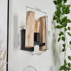 Sande Wandleuchte Naturfarben, Schwarz, 1-flammig -LEDVANCE Verkäufe sande wandleuchte h3629048 3