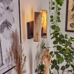 Sande Wandleuchte Naturfarben, Schwarz, 1-flammig -LEDVANCE Verkäufe sande wandleuchte h3629048 8