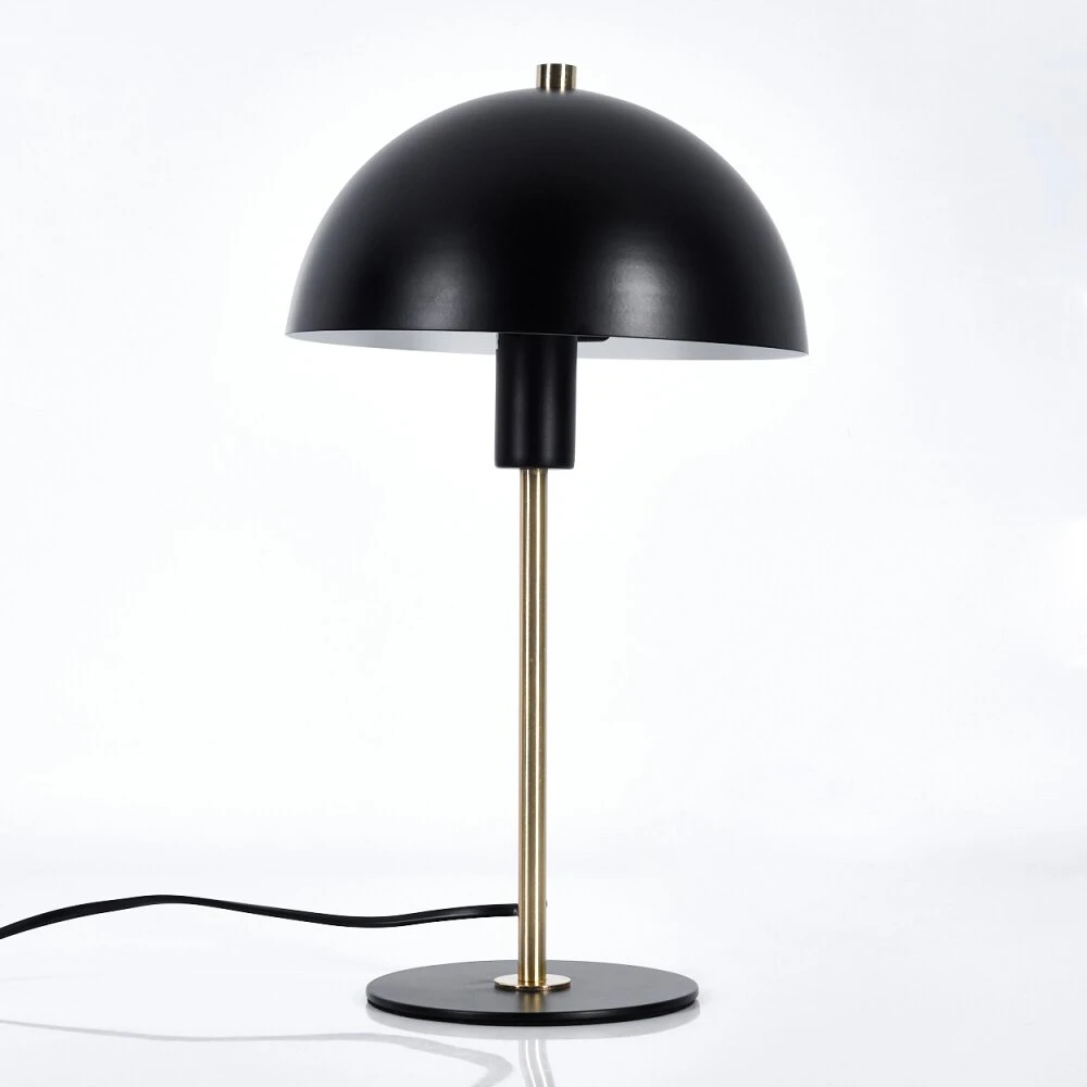 Pilz Look Sandvig Tischleuchte Gold, Schwarz, 1-flammig 8 Pilz Look Sandvig Tischleuchte Gold, Schwarz, 1-flammig – Bild 8