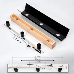 Sangkor Deckenleuchte Naturfarben, Schwarz, 3-flammig -LEDVANCE Verkäufe sangkor deckenleuchte h3634790 4