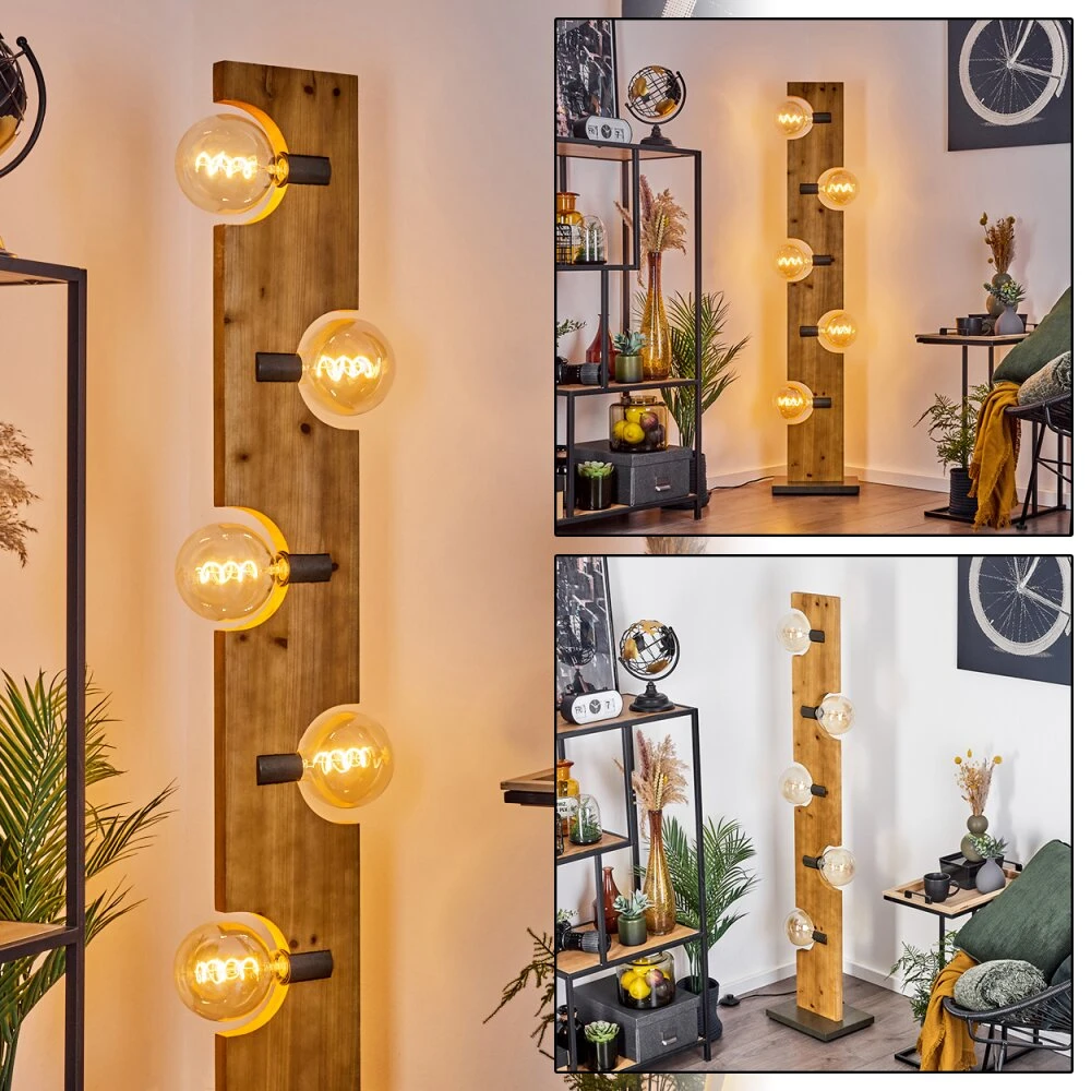 Santorum Stehleuchte Altsilber, Naturfarben, 5-flammig 1 Santorum Stehleuchte Altsilber, Naturfarben, 5-flammig