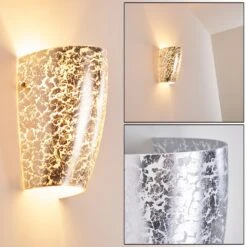 Severo Wandleuchte Silber, 1-flammig