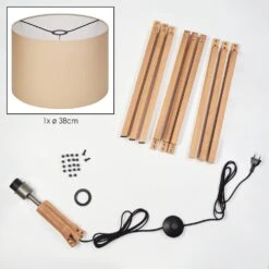 Soungou Stehleuchte 38 Cm Naturfarben, Nickel-Matt, 1-flammig -LEDVANCE Verkäufe soungou stehleuchte 38 cm h3884591 4