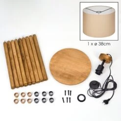 Soungou Stehleuchte 38 Cm Braun, Naturfarben, Schwarz, 1-flammig -LEDVANCE Verkäufe soungou stehleuchte 38 cm h3897034 4